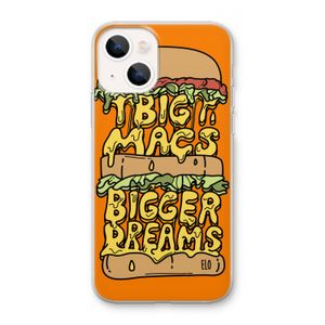 Big Macs Bigger Dreams: iPhone 13 mini Transparant Hoesje