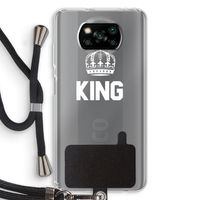 King zwart: Xiaomi Poco X3 NFC Transparant Hoesje met koord