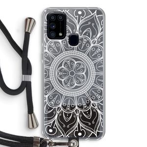 Roses Are Red: Samsung Galaxy M31 Transparant Hoesje met koord