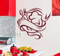 Sticker keuken lepel koksmuts vork Sticker keuken lepel koksmuts vork