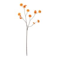 Zinna Kunstbloem Vertakt 110cm Oranje