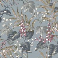 Cristiana Masi Thema Behang met bladeren en bloemen - 28856