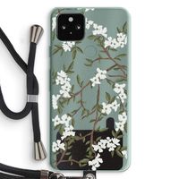 Blossoming spring: Pixel 5a 5G Transparant Hoesje met koord