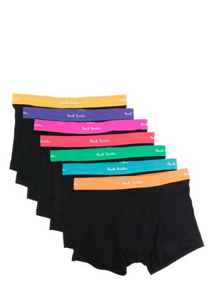 Paul Smith boxers en coton biologique à bande logo (lot de sept) - Noir