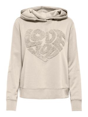 Kids ONLY winder hoodie meisjes - grijs - KogLyna - regular fit