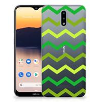 Nokia 2.3 | TPU bumper | Zigzag Groen