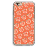 Just peachy: iPhone 6 Plus / 6S Plus Transparant Hoesje