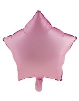 Folieballon Ster Chroom Roze - 46cm - thumbnail