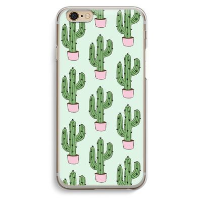 Cactus Lover: iPhone 6 / 6S Transparant Hoesje