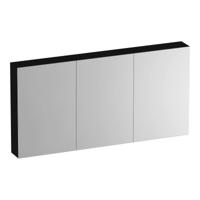 Brauer Impress Spiegelkast 140 cm - zonder Verlichting - Met 3 Dubbelzijdige Spiegeldeuren - Timber Black