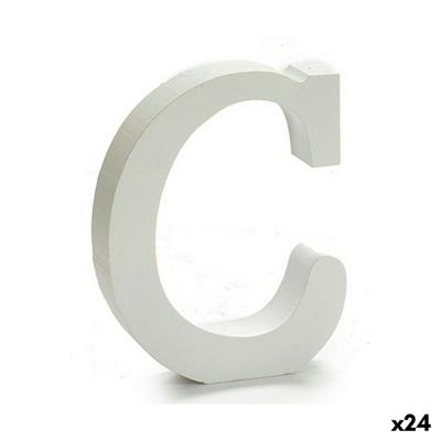 Brief Pincello C Wit Hout 2 x 11 cm 2 x 16 x 14,5 cm (24 Stuks)