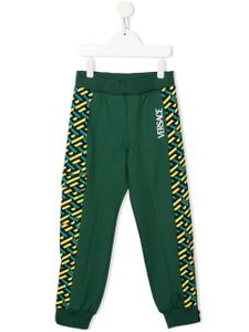 Versace Kids pantalon de jogging à motif géométrique - Vert