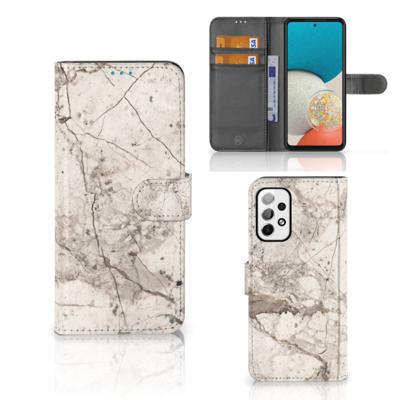 Samsung Galaxy A73 5G | Bookcase | Marmer Beige