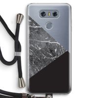 Combinatie marmer: LG G6 Transparant Hoesje met koord