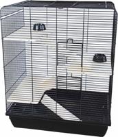 Interzoo rattenkooi Remy wood zwart/zwart - Gebr de boon