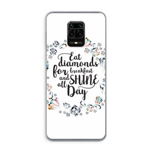 Diamonds: Xiaomi Redmi Note 9 Pro Transparant Hoesje