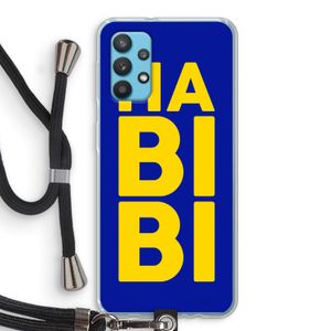 Habibi Blue: Samsung Galaxy A32 4G Transparant Hoesje met koord