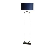 Searchlight VloerlampModish zwart met blauwe kap - EU95101AZ