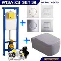 Xs Toiletset 39 Aqua Splash Larx Met Argos/Delos Drukplaat Wisa - thumbnail