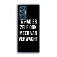 Meer verwacht - Zwart: Oppo Find X3 Neo Transparant Hoesje