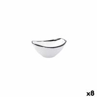 Kom Ariane Vital Filo Wit Zwart Keramisch 11,6 cm (8 Stuks)