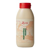 Van Wijngaarden's Zaanse Zaanse mayonaise knijpfles topdown (750 ml)
