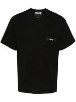 Versace Jeans Couture t-shirt en coton à logo appliqué - Noir