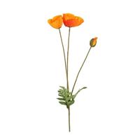 Kunstbloem Papaver oranje