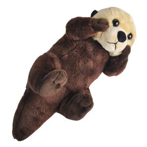 Wild Republic Pluche knuffel zee otter - 20 cm - met echt geluid - Speelgoed knuffeldieren