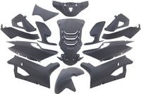 Edge Plaatset 14-delig voor peugeot speedfight 4 - mat zwart