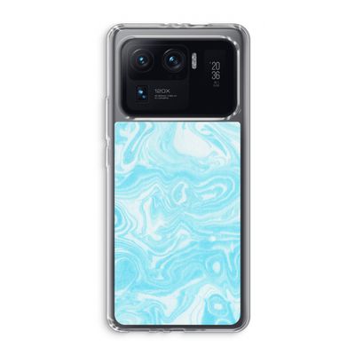 Waterverf blauw: Xiaomi Mi 11 Ultra Transparant Hoesje