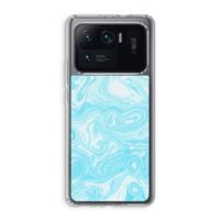 Waterverf blauw: Xiaomi Mi 11 Ultra Transparant Hoesje