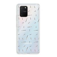 Hipster stripes: Samsung Galaxy S10 Lite Transparant Hoesje