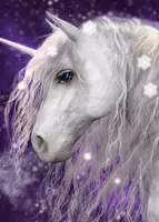 Unicorn fleece deken - 100 x 140 cm (paars) Unicorn fleece deken - 100 x 140 cm (paars)