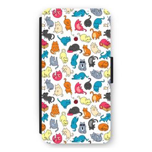 Kleurrijke katten: iPhone 11 Flip Hoesje