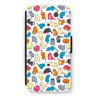 Kleurrijke katten: iPhone 11 Flip Hoesje