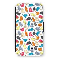 Kleurrijke katten: iPhone 11 Flip Hoesje