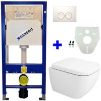 Geberit UP100 Toiletset - Sky Wandcloset met Zitting - Delta 25 - Wit