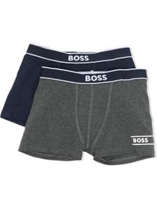 BOSS Kidswear lot de 2 boxers à logo imprimé - Bleu