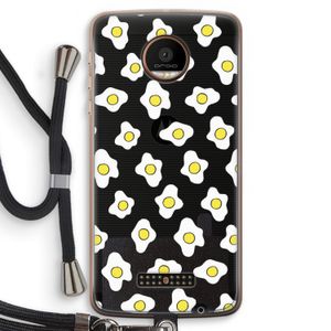 Spiegeleitjes: Motorola Moto Z Force Transparant Hoesje met koord
