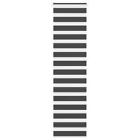 Zebra rolgordijn 50x230 cm stofbreedte 45,9cm zwart