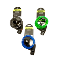 Falkx FALKX Spiral kabelslot 1000x10mm met houder, assorti kleur. Hangverpakking - thumbnail