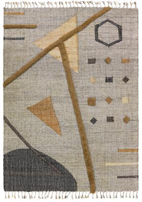 Finarte - Vloerkleed Helix Jute Cotton Wool - 200x300 cm