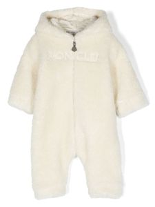 Moncler Enfant body à logo brodé - Blanc