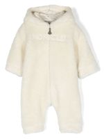 Moncler Enfant body à logo brodé - Blanc