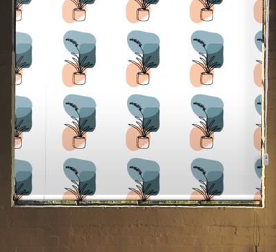 Minimalistisch orchideeën ontwerp rolgordijn bloemen