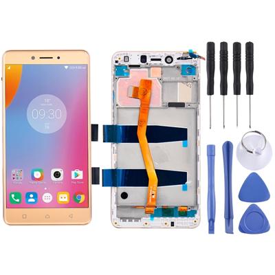 LCD-scherm en volledige montage van de Digitizer met Frame voor 5.5 inch Lenovo K6 Opmerking K53a48 (goud)