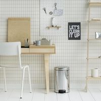 Brabantia newIcon pedaalemmer 12 liter met kunststof binnenemmer - Brilliant Steel - thumbnail