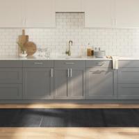 VidaXL Vloerkleed rechthoekig 80x500 cm bamboe grijs