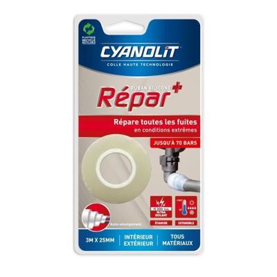 Plakband - CYANOLIT - Siliconentape - Zelffuserend - Waterdicht - Bestand tegen extreme temperaturen